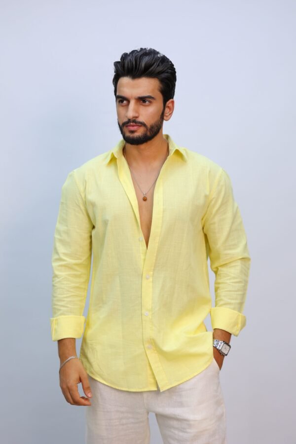 Men Regular Fit Solid Casual Shirt - Image 4