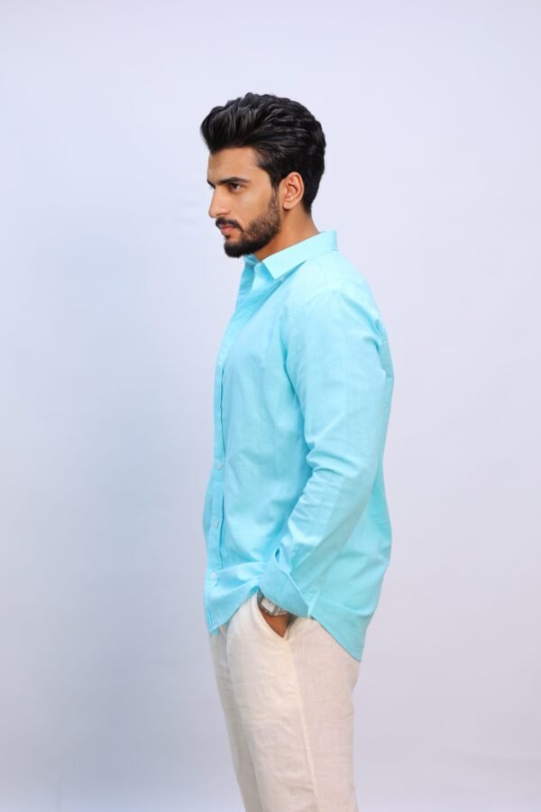Men Regular Fit Solid Casual Shirt - Image 4
