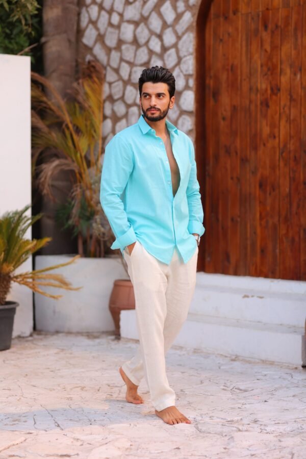 Men Regular Fit Solid Casual Shirt - Image 2