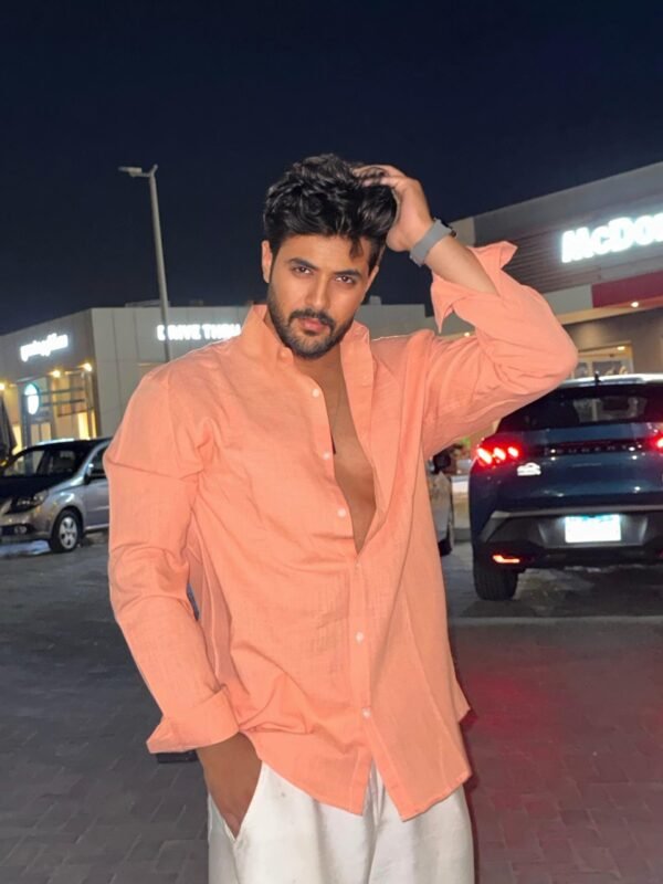 Men Regular Fit Solid long sleeve Casual Shirt - Image 2